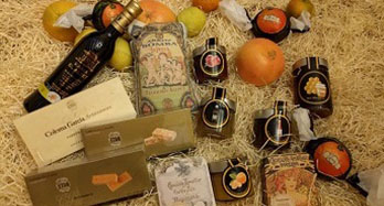 Acquista confezioni regalo di frutta - Valencia gourmet gift boxes online